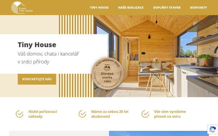 Screenshot ta' ceskytinyhouse.cz