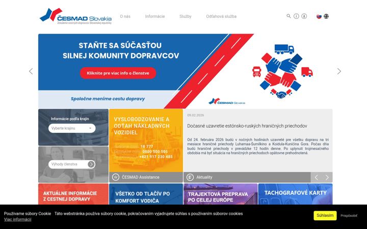Screenshot of cesmad.sk