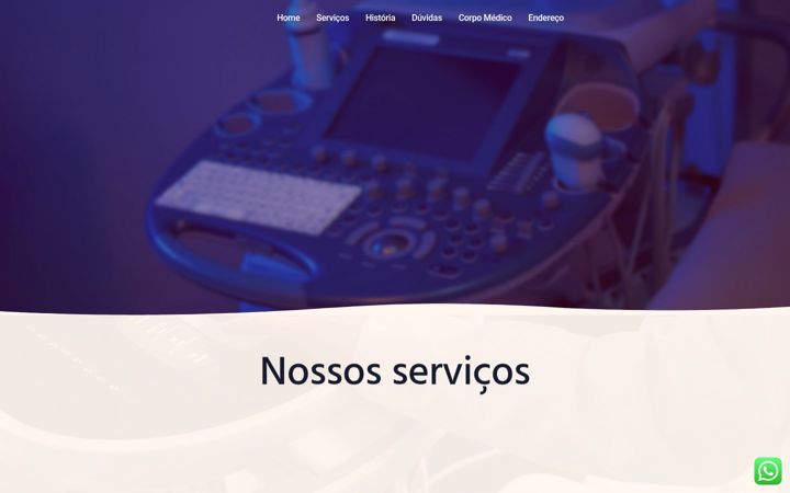 Posnetek zaslona cesonultrassonografia.com.br