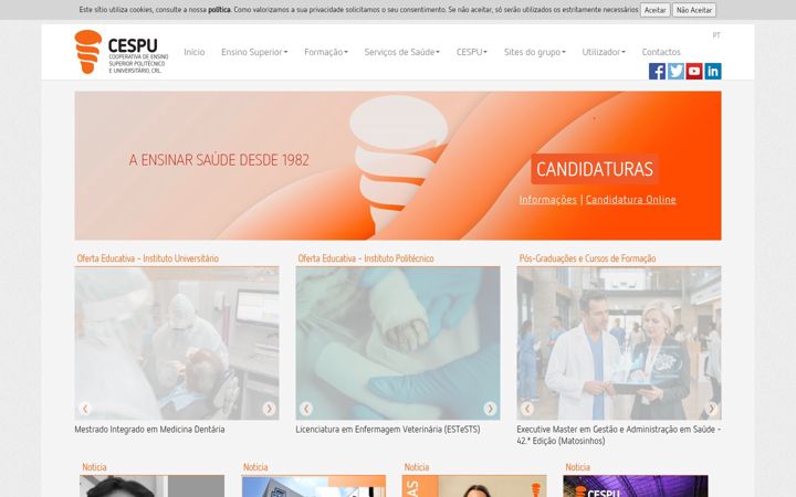 Screenshot ta' cespu.pt