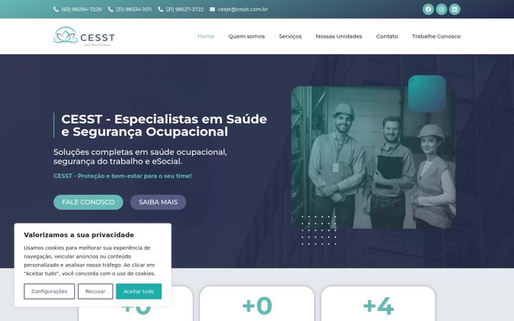 Posnetek zaslona cesstocupacional.com.br