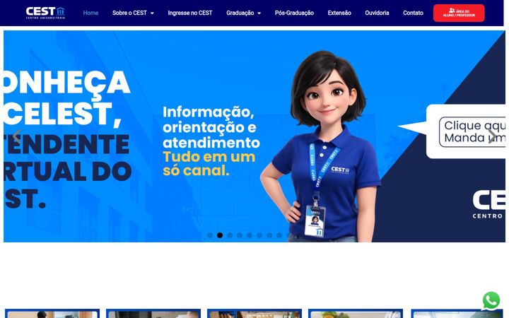 Posnetek zaslona cest.edu.br
