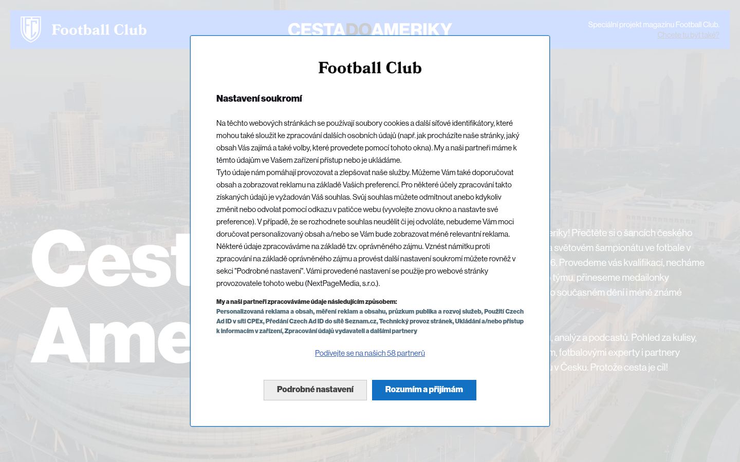 Screenshot tal-banner tal-kunsens muri qabel kwalunkwe interazzjoni