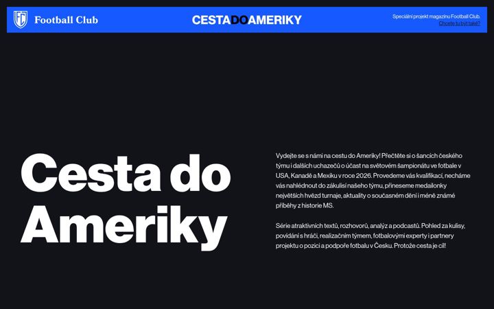 Screenshot ta' cestadoameriky.cz