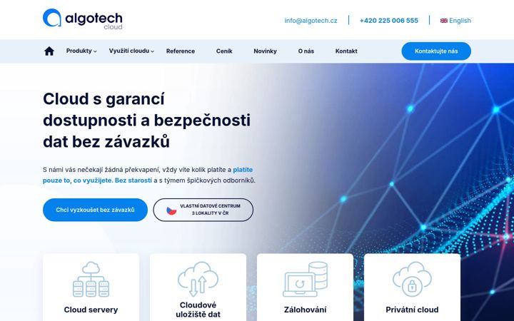 Screenshot ta' cestadocloudu.cz