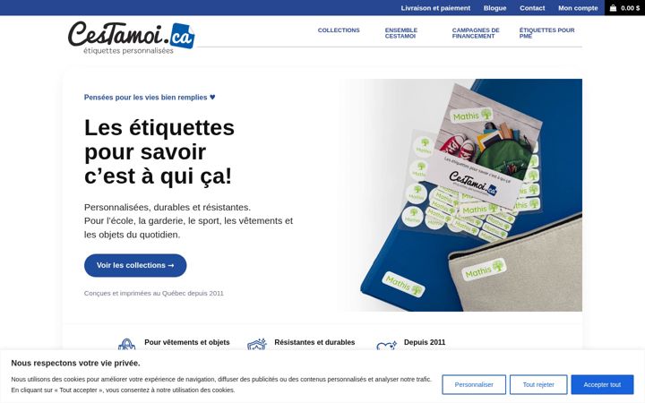 Skärmbild av cestamoi.ca