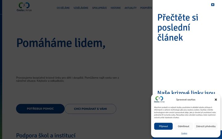 Screenshot ta' cestazkrize.net