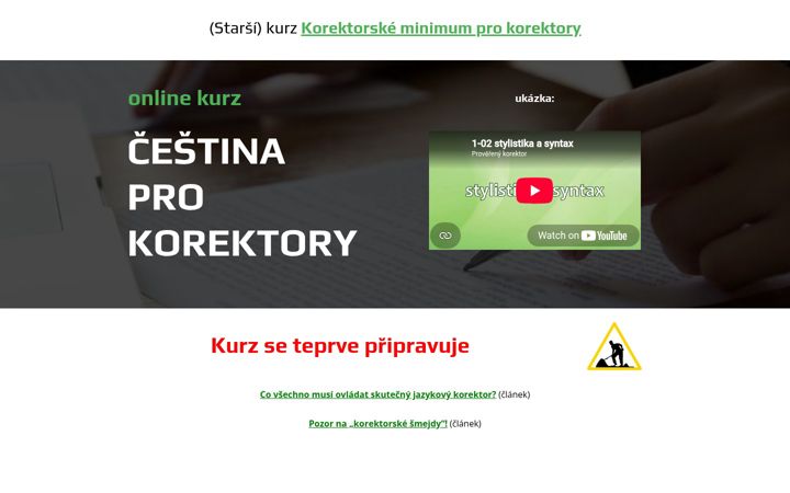 Ekrano kopija cestinaprokorektory.cz