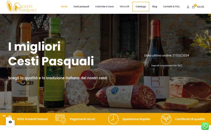 Screenshot di cestipasquali.it