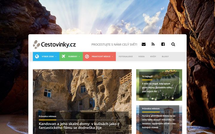 Екранна снимка на cestovinky.cz