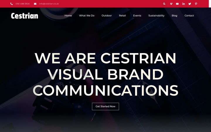 Screenshot von cestrian.co.uk