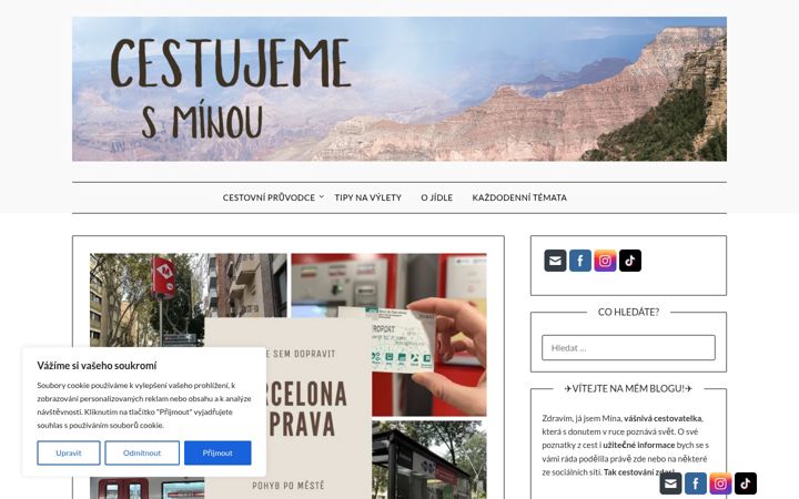 Screenshot ta' cestujemesminou.cz