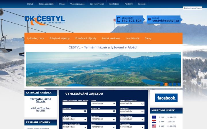 Screenshot ta' cestyl.cz