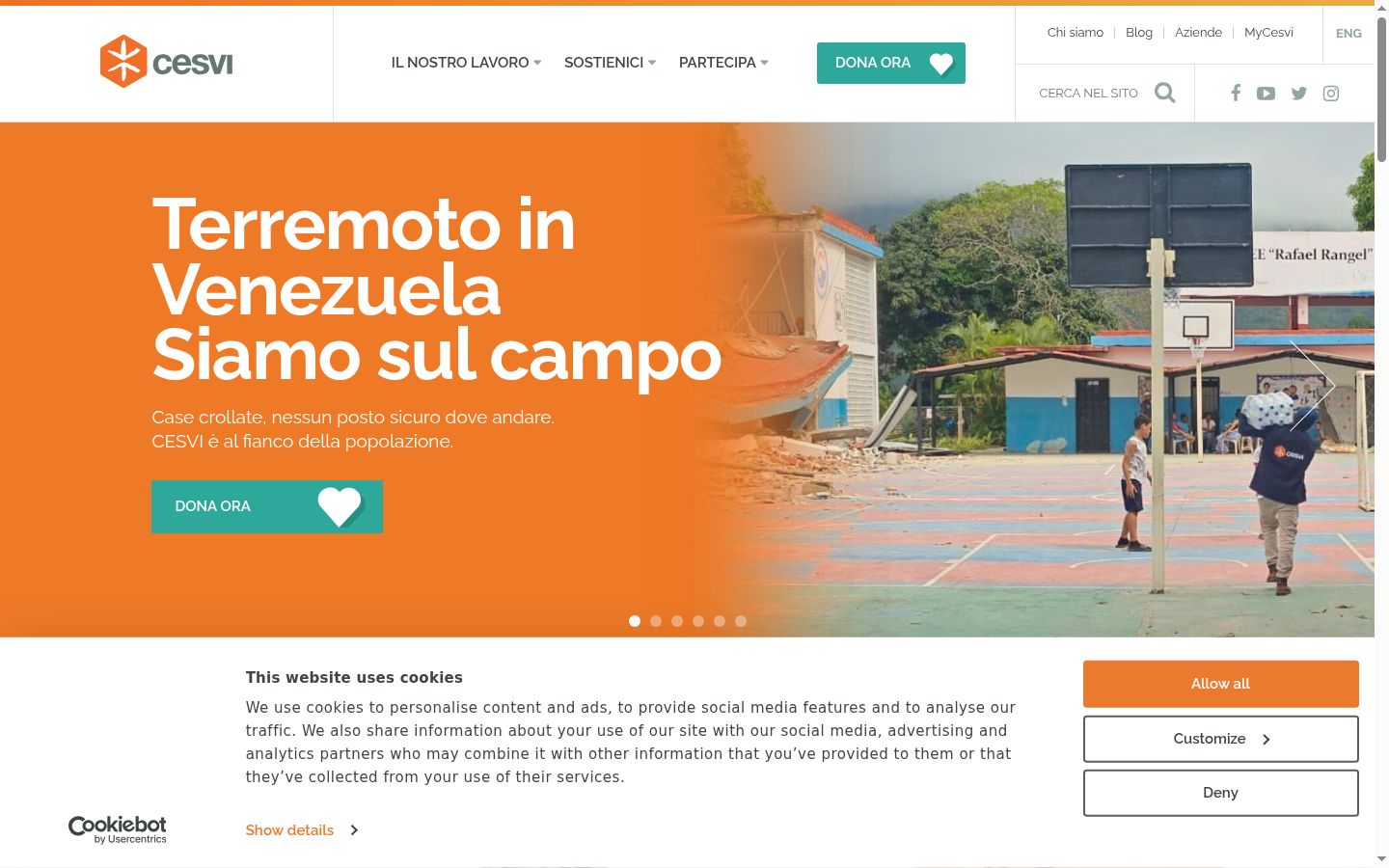 Snímka obrazovky banera súhlasu zobrazeného pred akoukoľvek interakciou