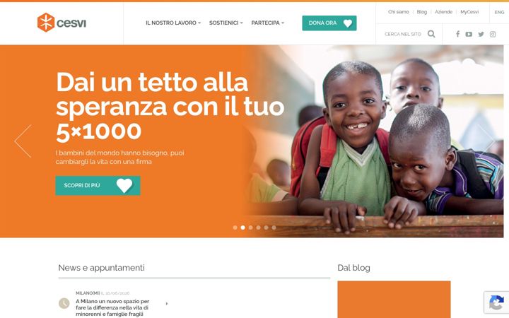 Screenshot of cesvi.org