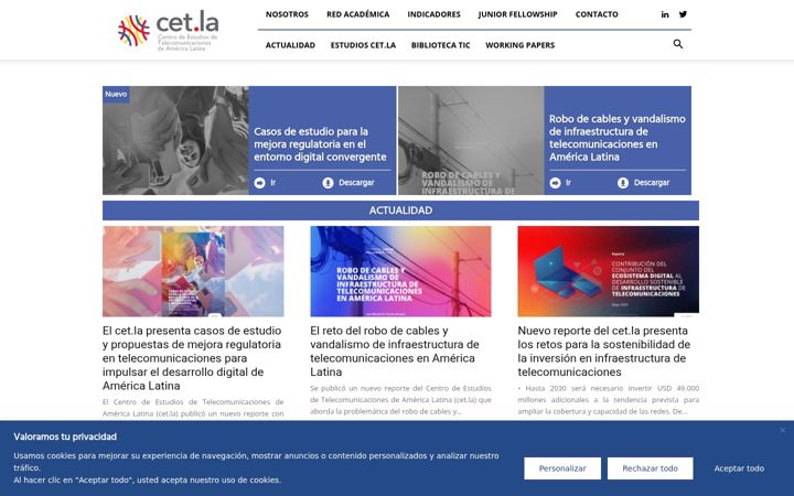 Screenshot of cet.la