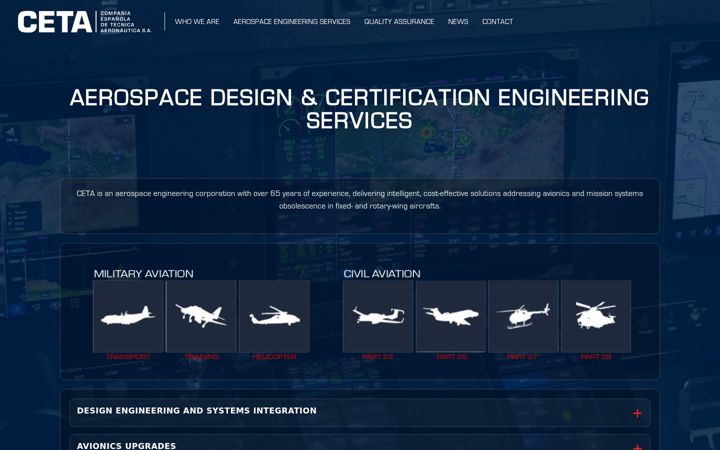 Screenshot of ceta.aero