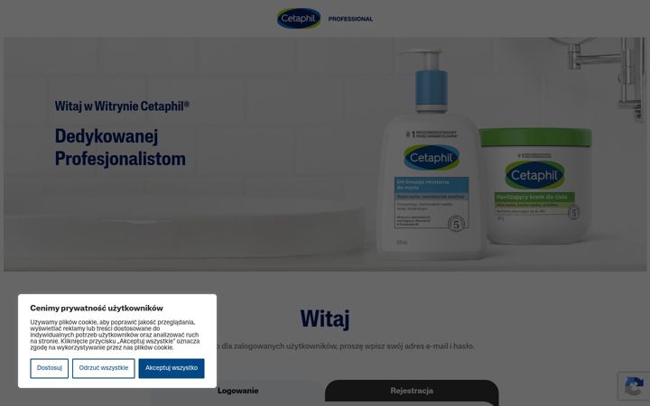 Screenshot ta' cetaphilprofessional.pl