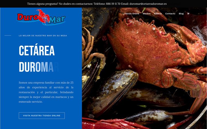 Screenshot of cetareaduromar.es