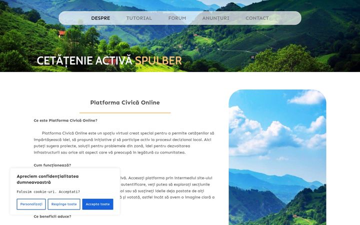 Captura de pantalla de cetatenieactivaspulber.ro