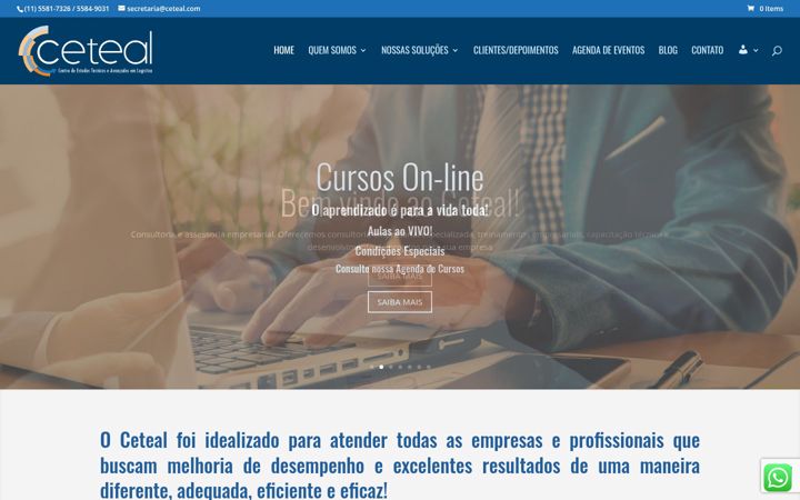 Posnetek zaslona ceteal.com.br