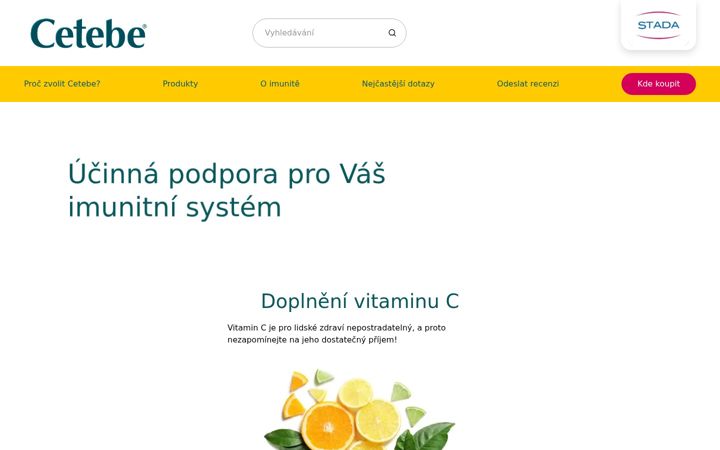 Screenshot ta' cetebe.cz