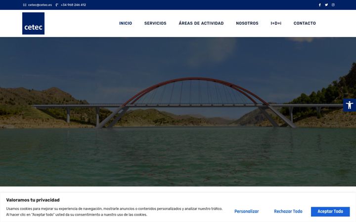 Ekrano kopija cetec.es