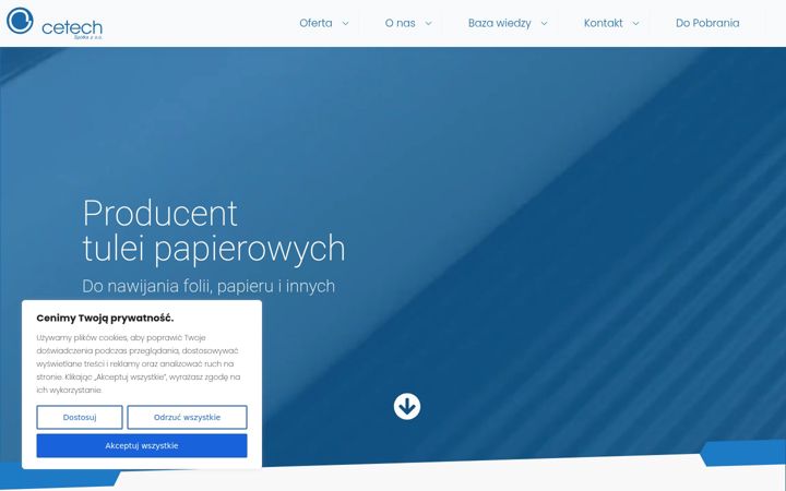 Screenshot ta' cetech.com.pl