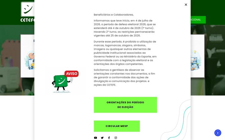 Zrzut ekranu cetefe.org