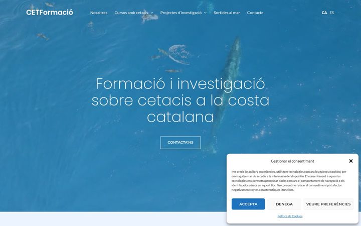 Zrzut ekranu cetformacio.org