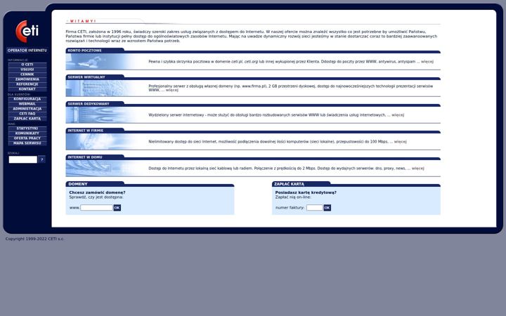Screenshot of ceti.pl