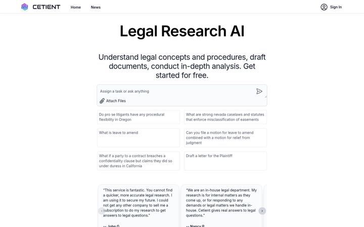Screenshot of cetient.com