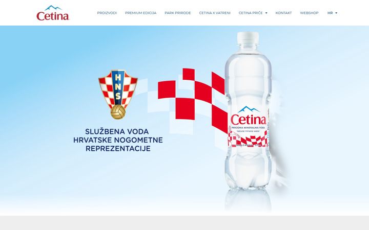 Screenshot van cetina.hr