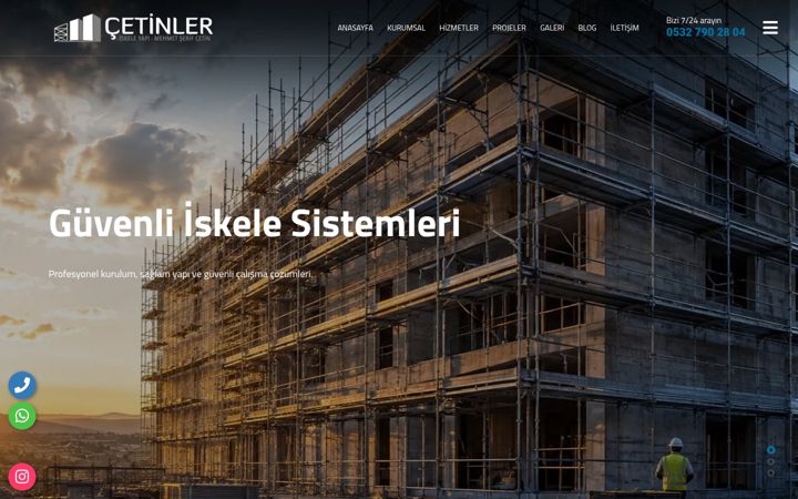 Kuvakaappaus sivustosta cetinleriskele.com.tr