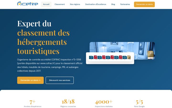 Screenshot ta' cetire.fr