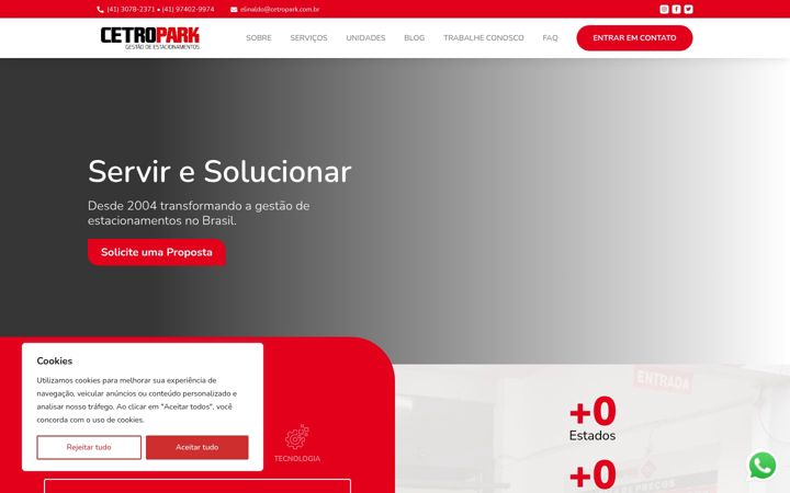 Képernyőkép: cetropark.com.br