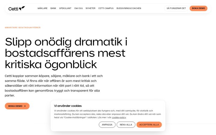 Screenshot von cetti.com