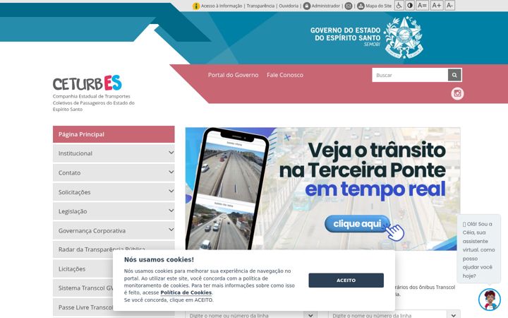 Képernyőkép: ceturb.es.gov.br