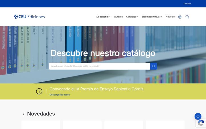 Screenshot of ceuediciones.es