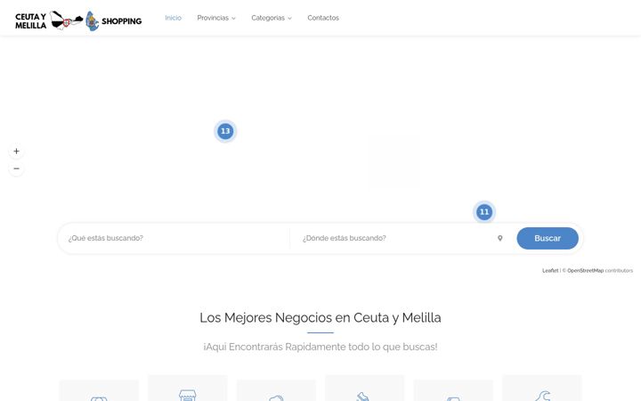 Screenshot of ceutaymelillashopping.es