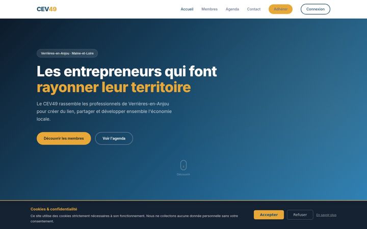 Screenshot ta' cev49.fr