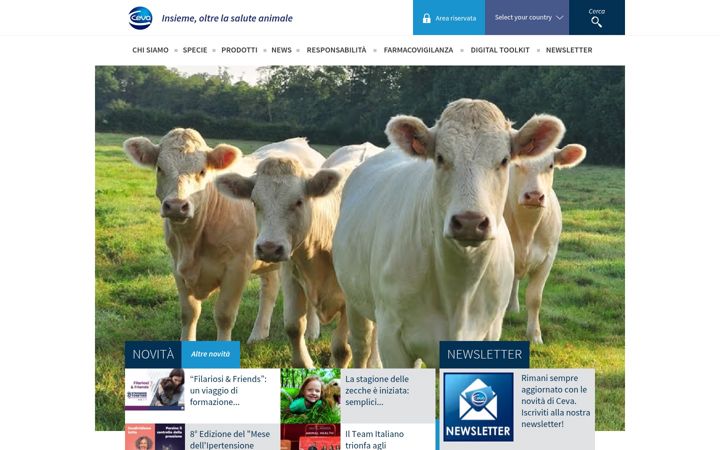 Screenshot of ceva-italia.it