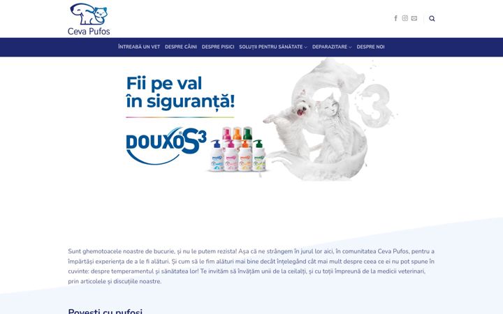 Captura de pantalla de ceva-pufos.ro