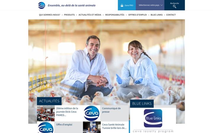 Screenshot of ceva.tn