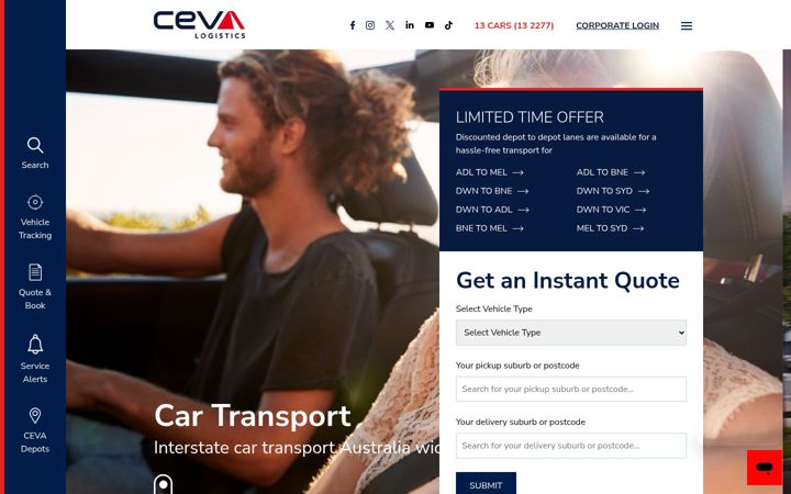 Skjámynd af cevacarcarrying.com.au