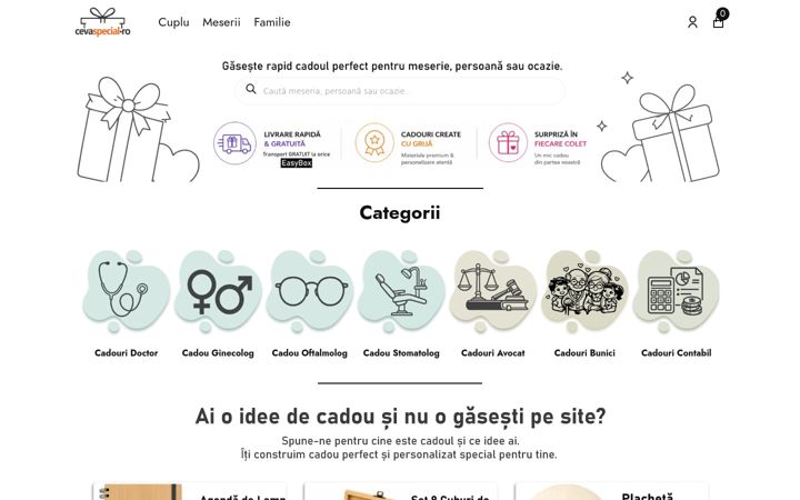 Captura de pantalla de cevaspecial.ro