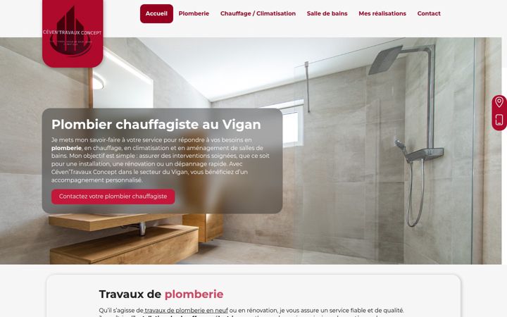 Screenshot ta' ceventravauxconcept.fr