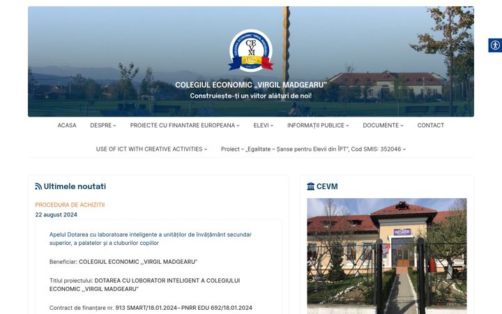 Captura de pantalla de cevm.ro