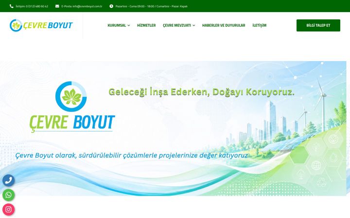 Screenshot του cevreboyut.com.tr