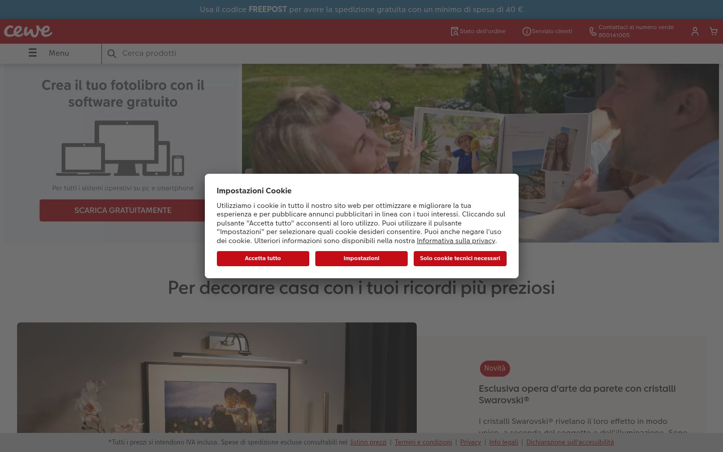 Zrzut ekranu banera zgody wyświetlanego przed jakąkolwiek interakcją